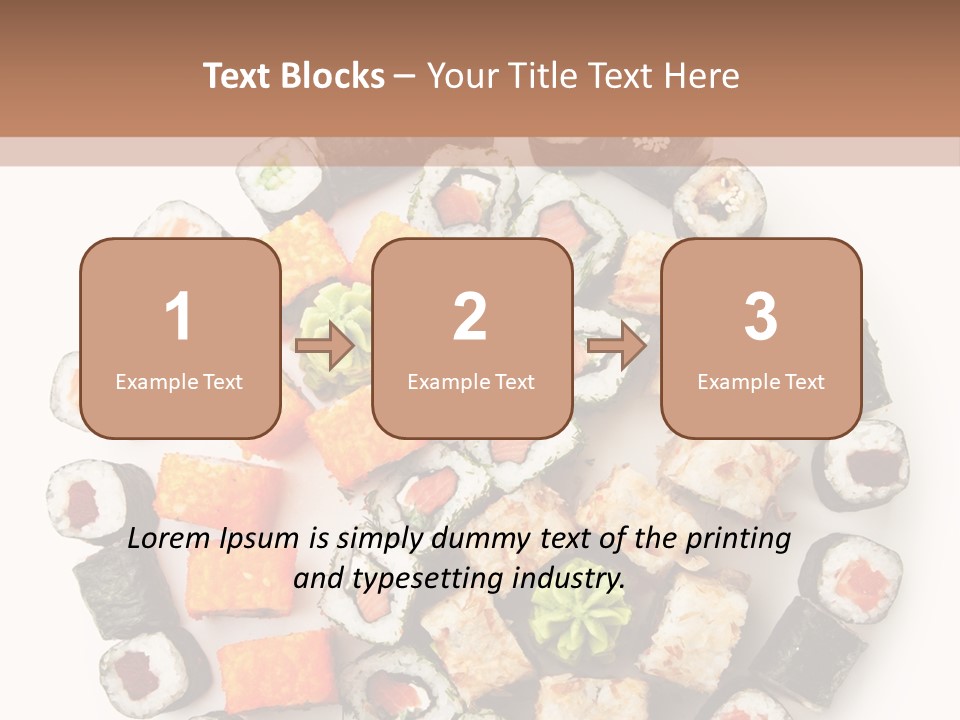 Fresh Wasabi Roll PowerPoint Template