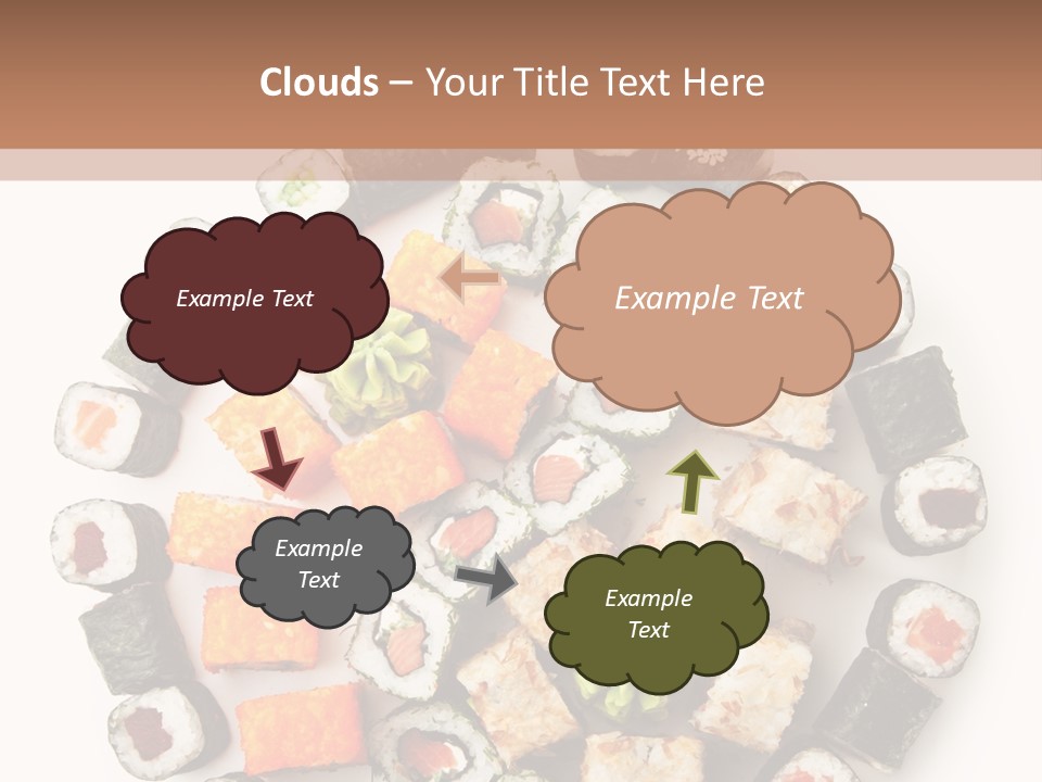 Fresh Wasabi Roll PowerPoint Template