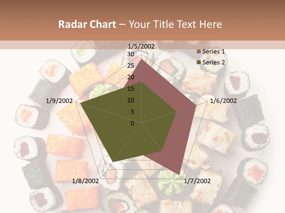 Fresh Wasabi Roll PowerPoint Template