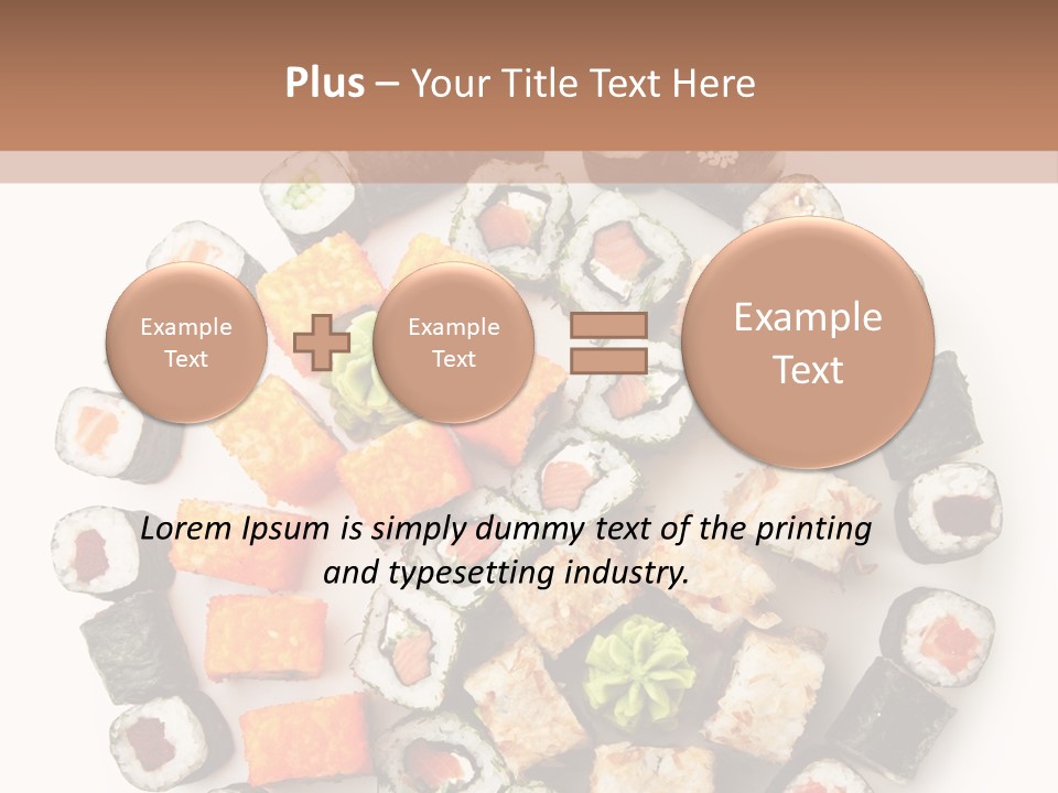 Fresh Wasabi Roll PowerPoint Template