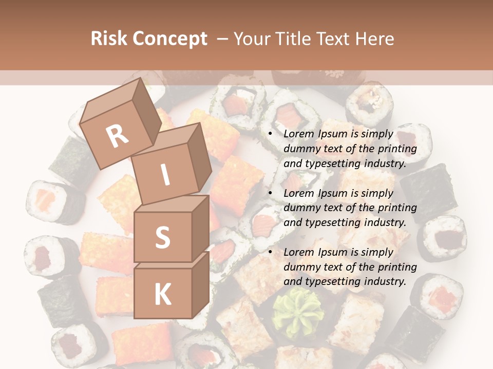 Fresh Wasabi Roll PowerPoint Template