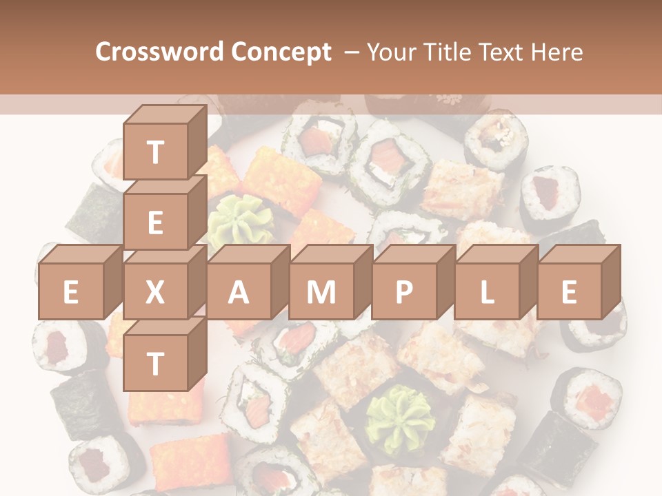 Fresh Wasabi Roll PowerPoint Template