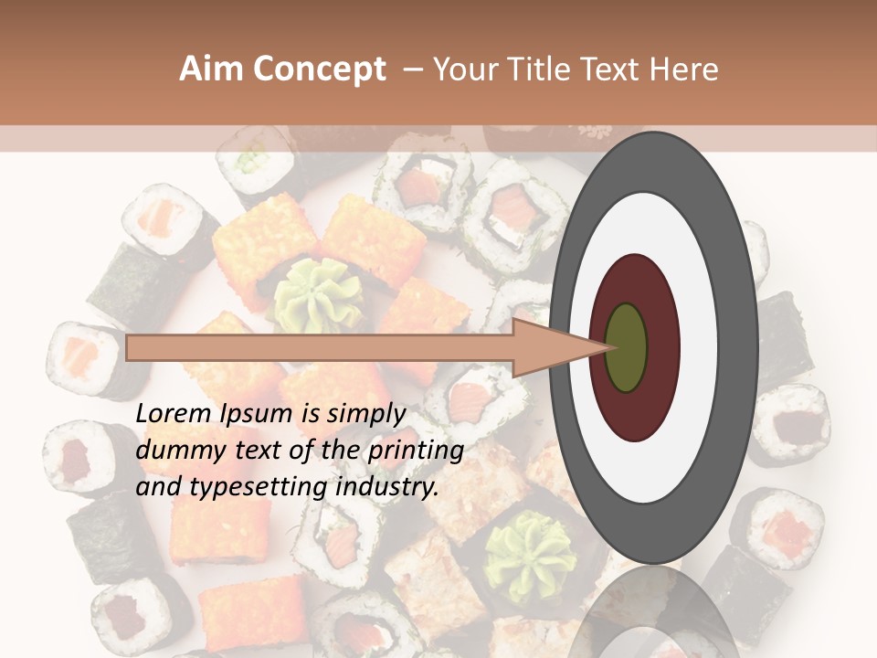 Fresh Wasabi Roll PowerPoint Template