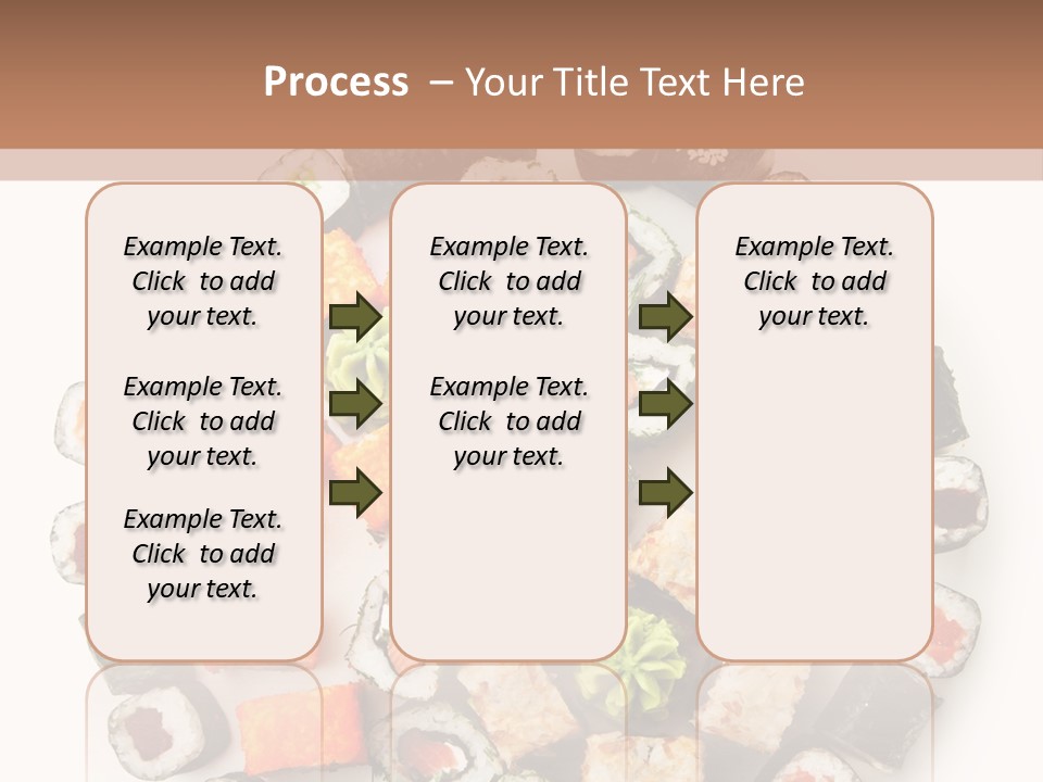 Fresh Wasabi Roll PowerPoint Template