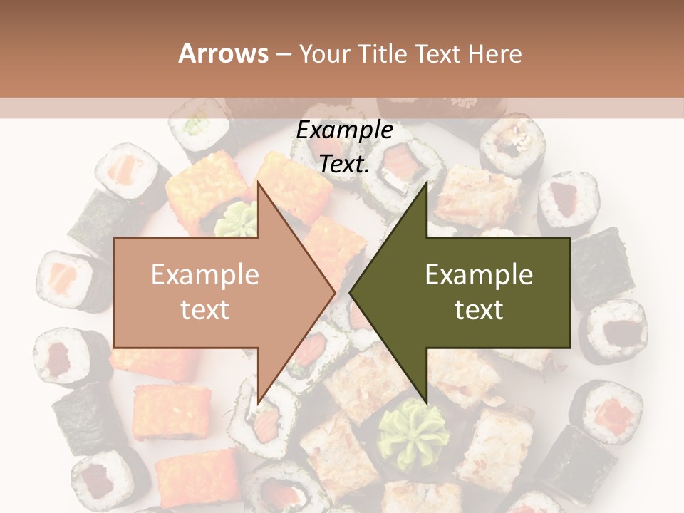 Fresh Wasabi Roll PowerPoint Template