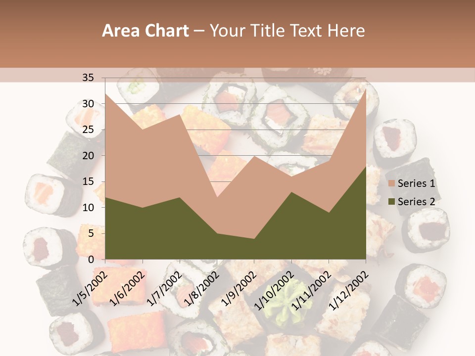 Fresh Wasabi Roll PowerPoint Template