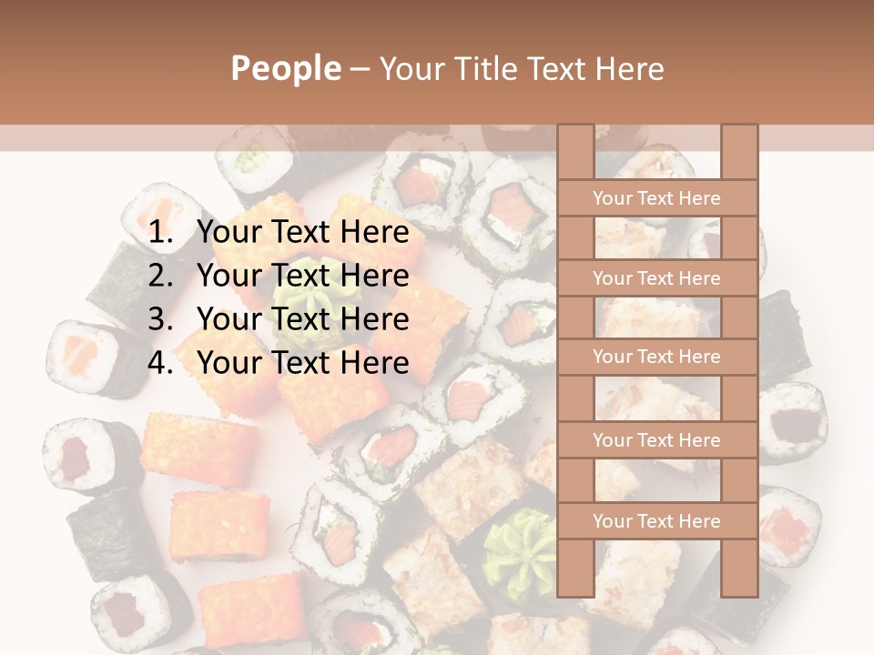 Fresh Wasabi Roll PowerPoint Template