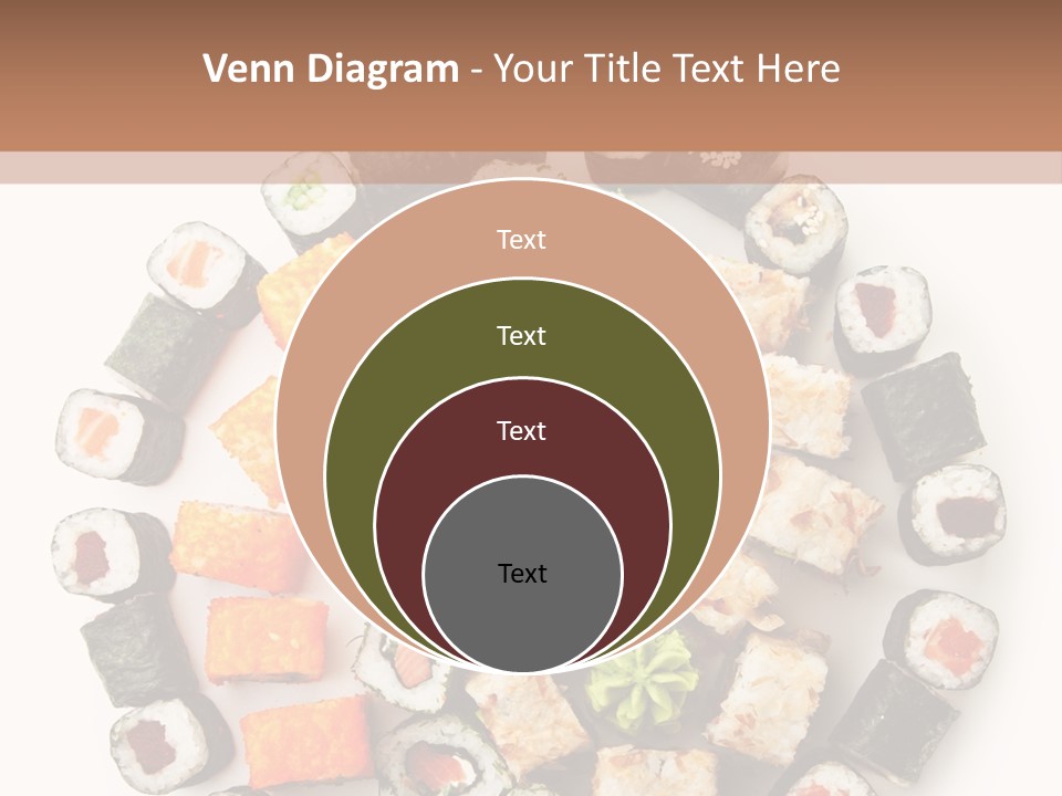 Fresh Wasabi Roll PowerPoint Template