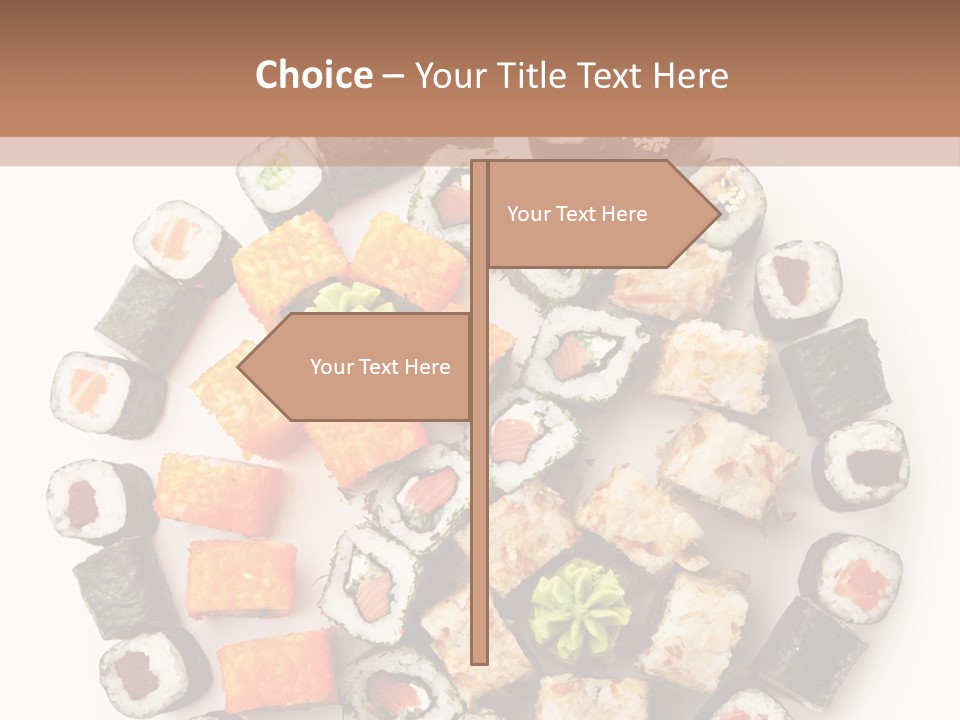 Fresh Wasabi Roll PowerPoint Template