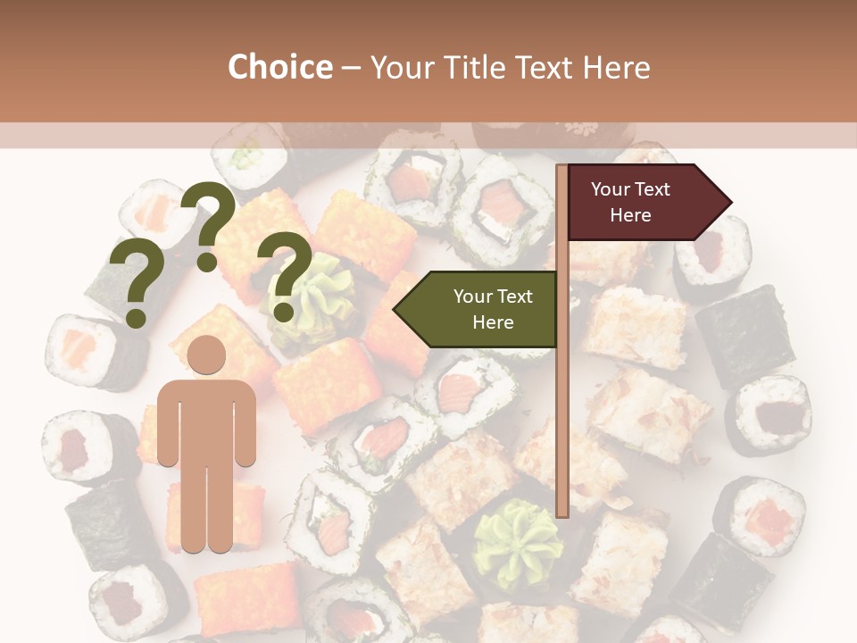 Fresh Wasabi Roll PowerPoint Template