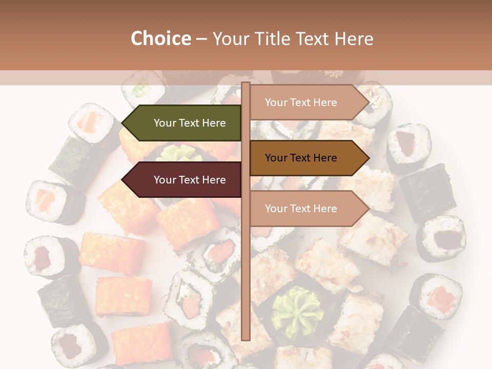 Fresh Wasabi Roll PowerPoint Template