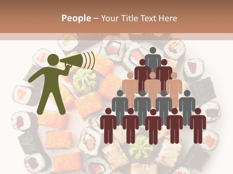 Fresh Wasabi Roll PowerPoint Template