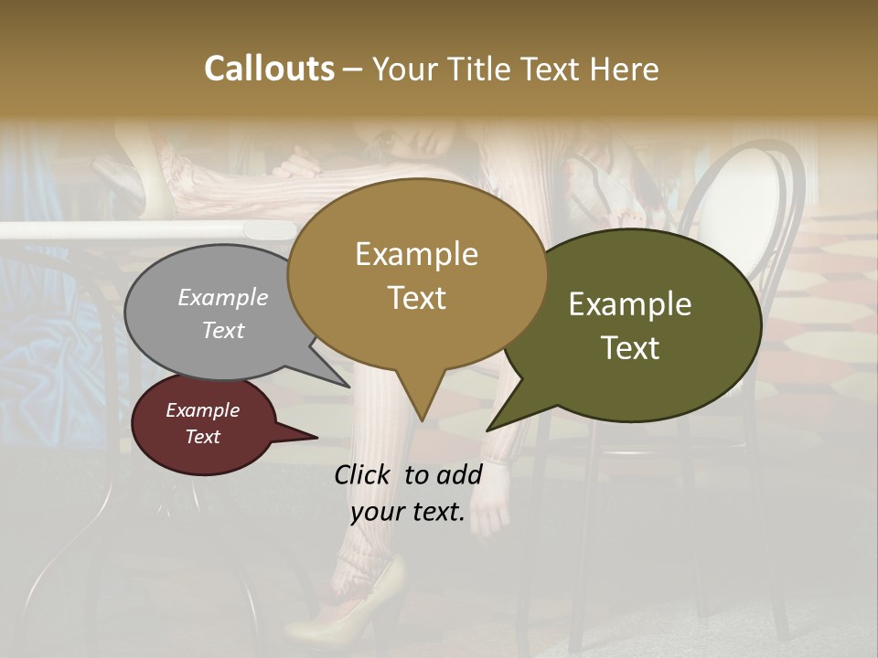 Art Fashion Model PowerPoint Template