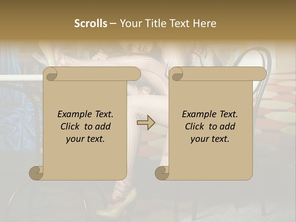 Art Fashion Model PowerPoint Template