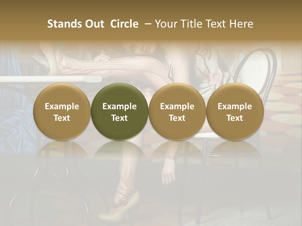 Art Fashion Model PowerPoint Template