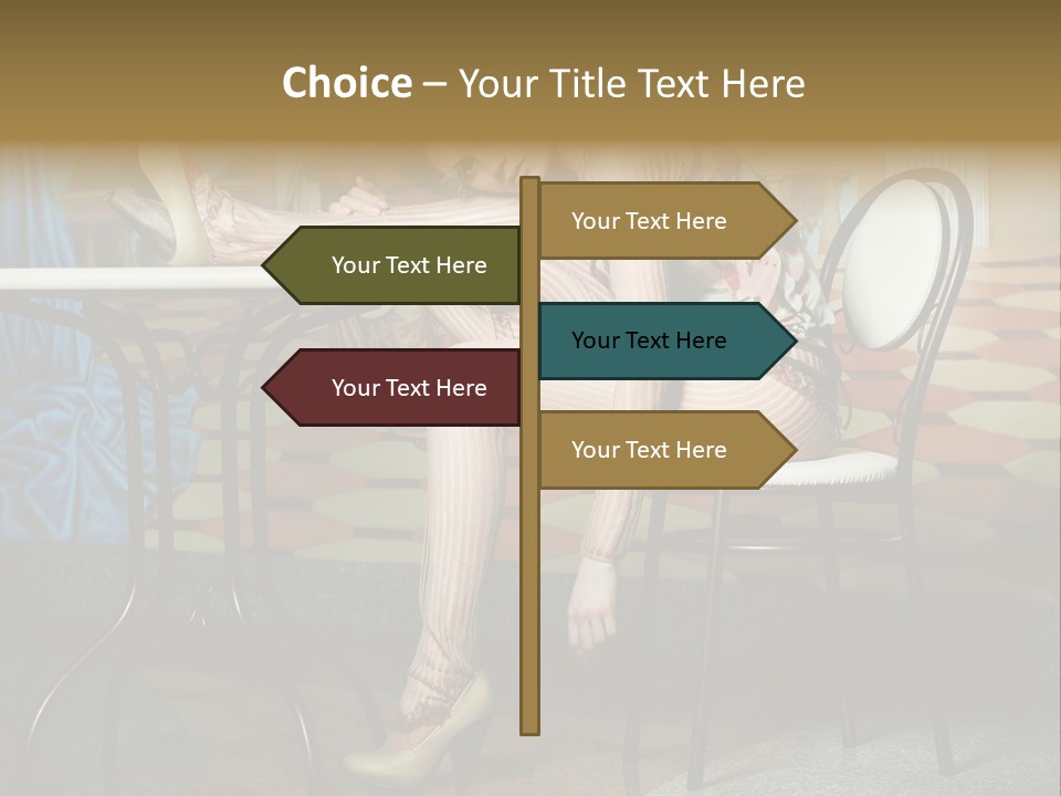 Art Fashion Model PowerPoint Template