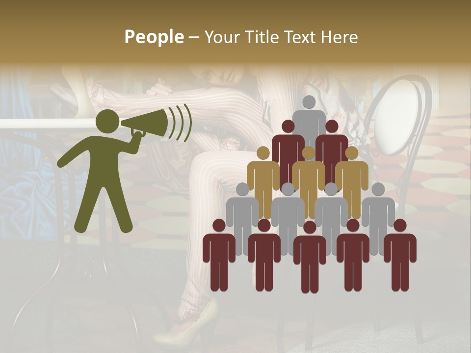 Art Fashion Model PowerPoint Template