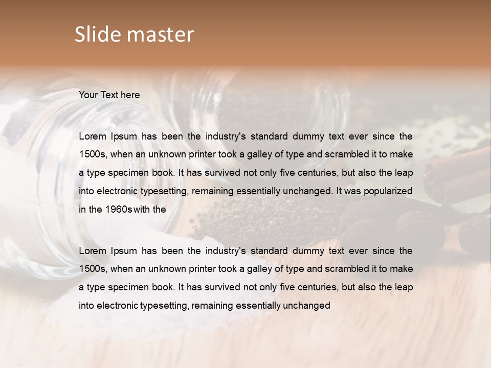 Salt And Herbs PowerPoint Template