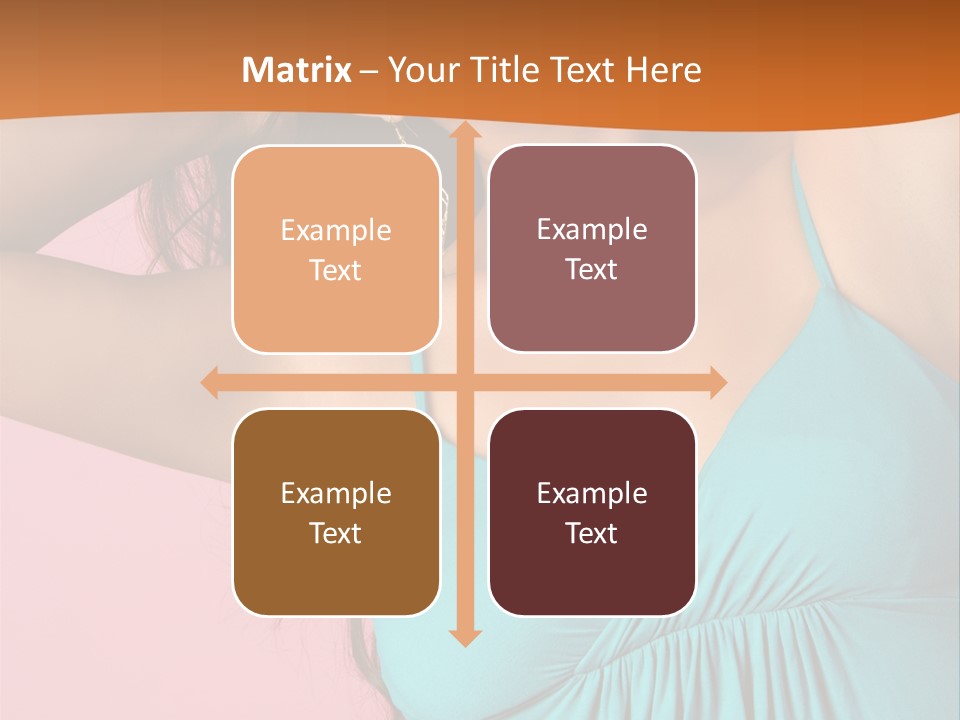 Teeth Joyful Girl PowerPoint Template