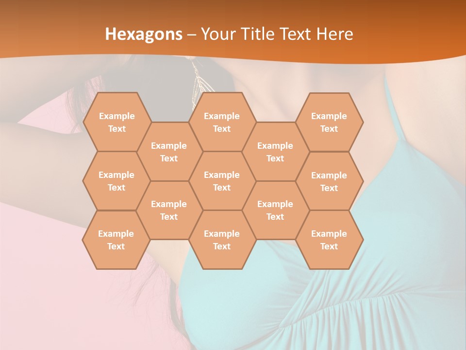 Teeth Joyful Girl PowerPoint Template