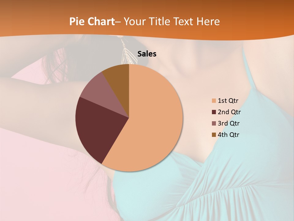 Teeth Joyful Girl PowerPoint Template