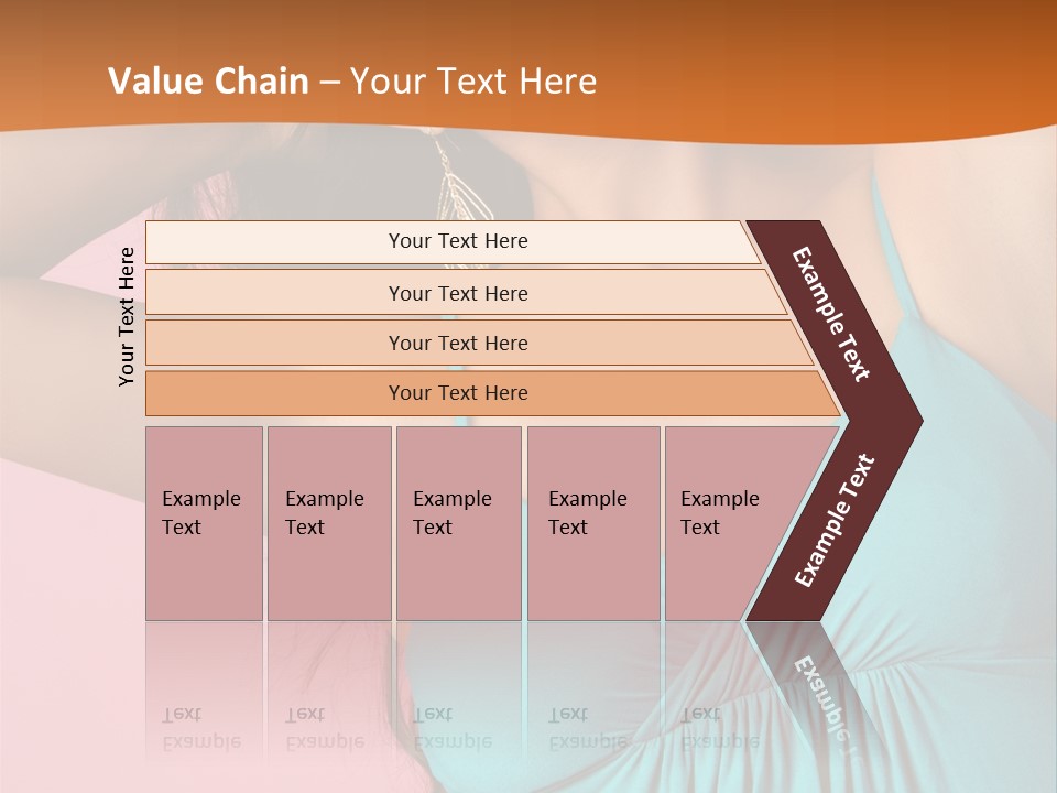 Teeth Joyful Girl PowerPoint Template