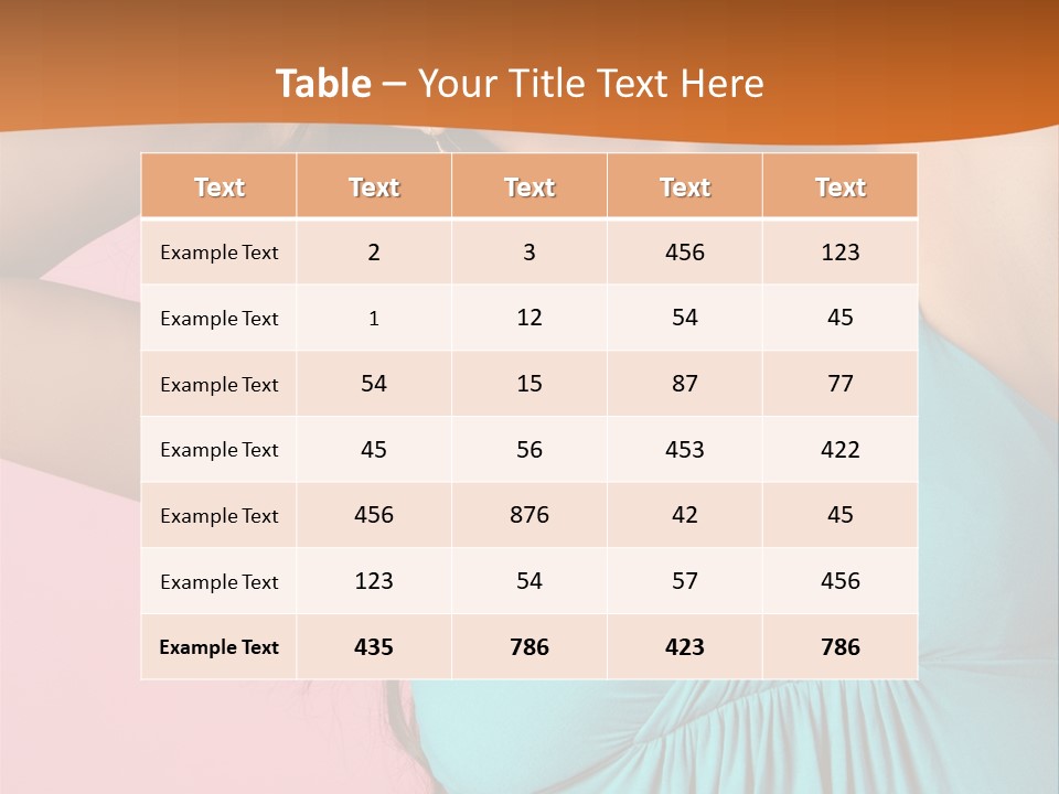 Teeth Joyful Girl PowerPoint Template