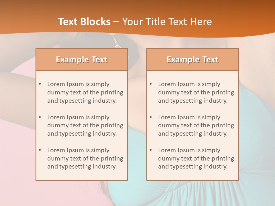 Teeth Joyful Girl PowerPoint Template