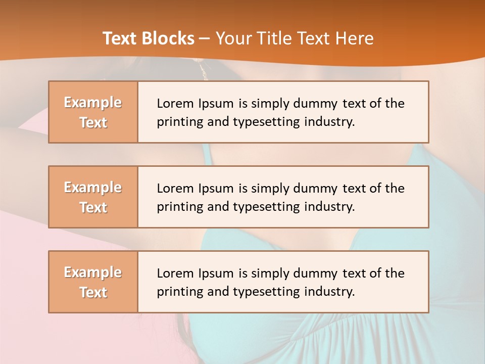 Teeth Joyful Girl PowerPoint Template