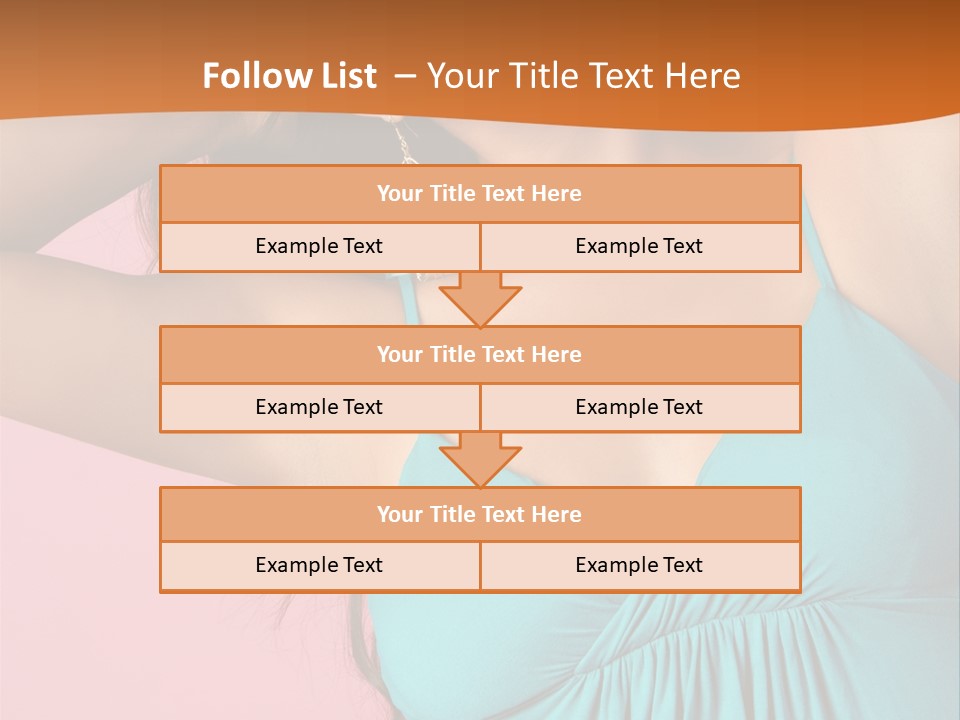 Teeth Joyful Girl PowerPoint Template
