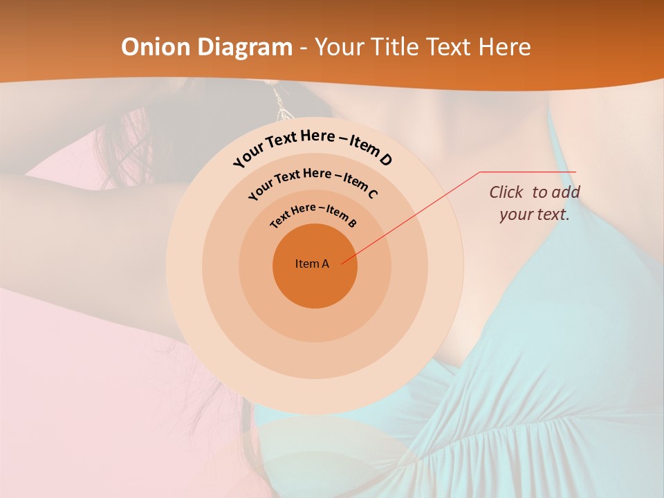 Teeth Joyful Girl PowerPoint Template