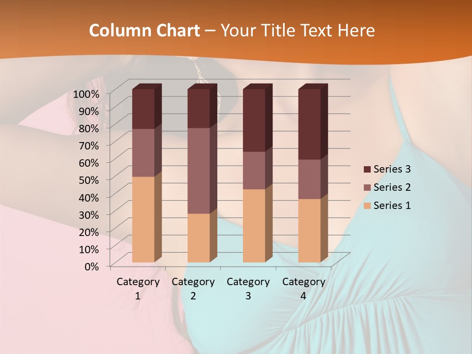 Teeth Joyful Girl PowerPoint Template