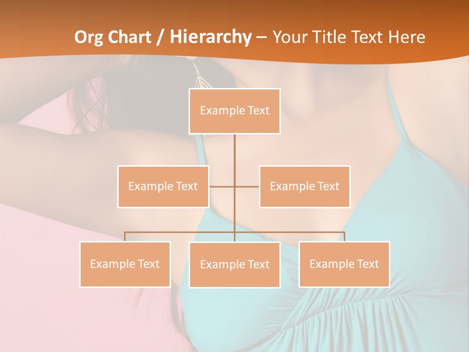 Teeth Joyful Girl PowerPoint Template