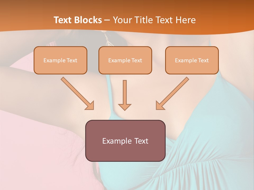 Teeth Joyful Girl PowerPoint Template