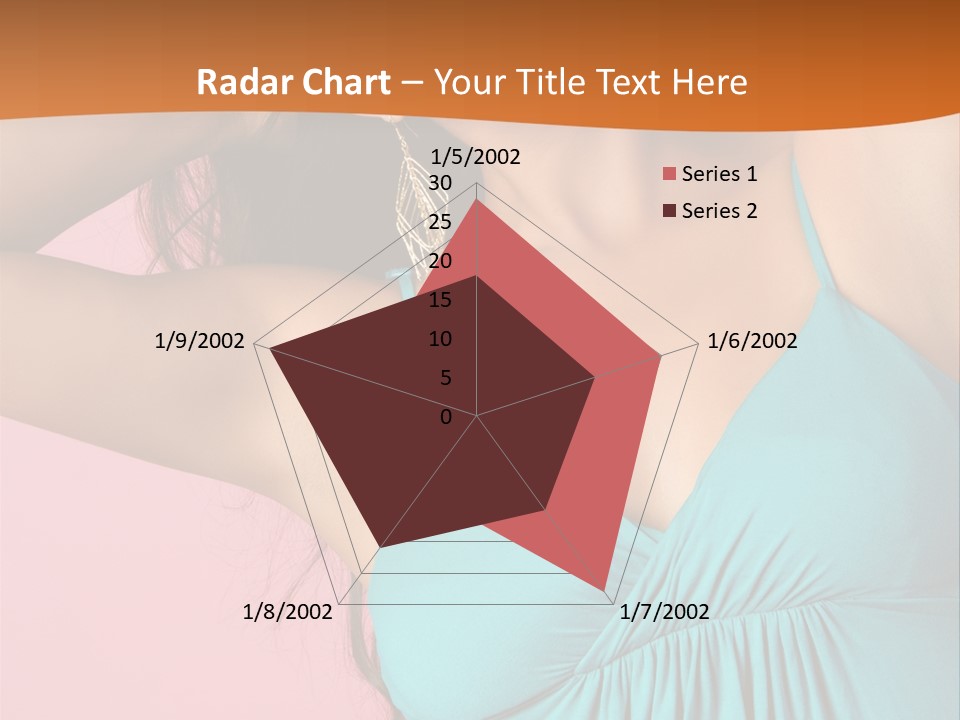 Teeth Joyful Girl PowerPoint Template