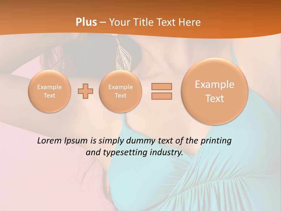 Teeth Joyful Girl PowerPoint Template