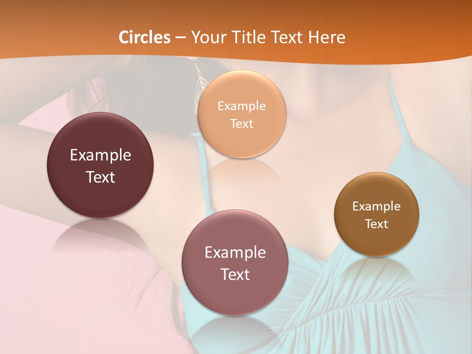 Teeth Joyful Girl PowerPoint Template