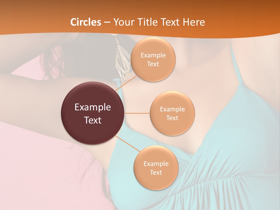 Teeth Joyful Girl PowerPoint Template