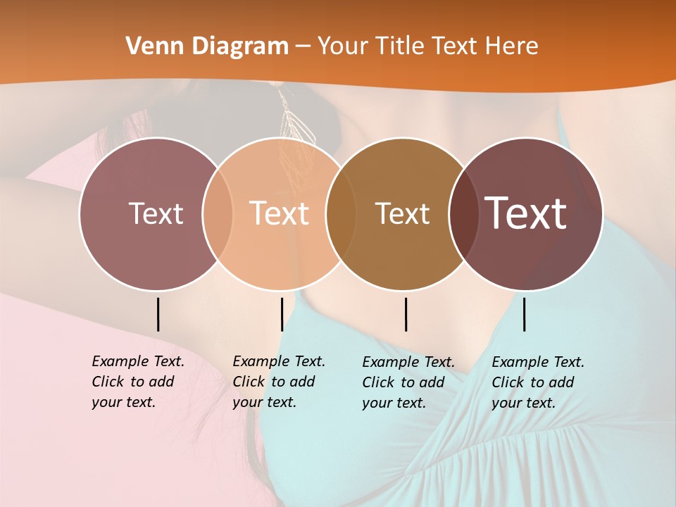 Teeth Joyful Girl PowerPoint Template