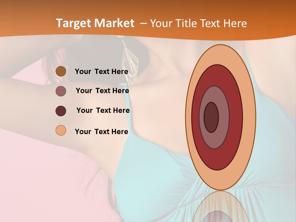 Teeth Joyful Girl PowerPoint Template