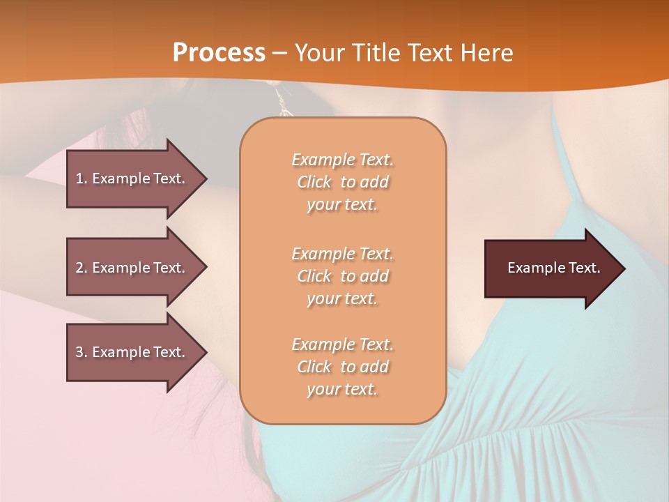 Teeth Joyful Girl PowerPoint Template