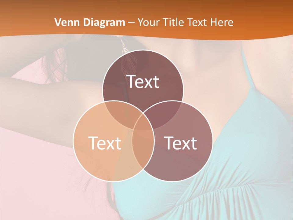 Teeth Joyful Girl PowerPoint Template