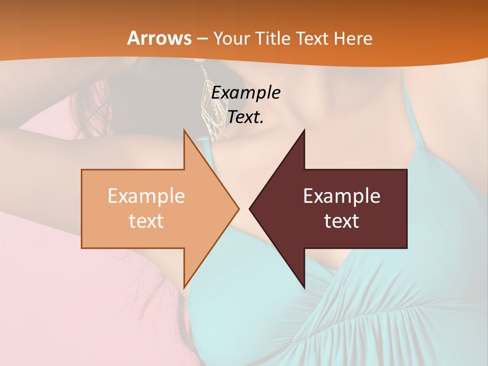 Teeth Joyful Girl PowerPoint Template