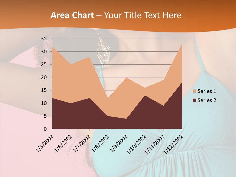 Teeth Joyful Girl PowerPoint Template