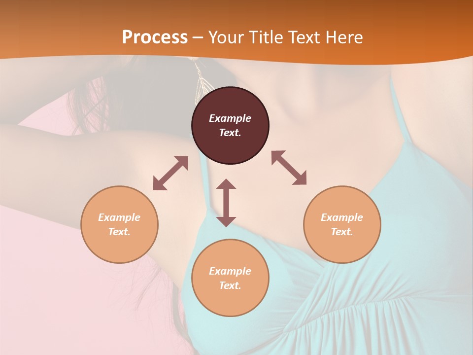 Teeth Joyful Girl PowerPoint Template