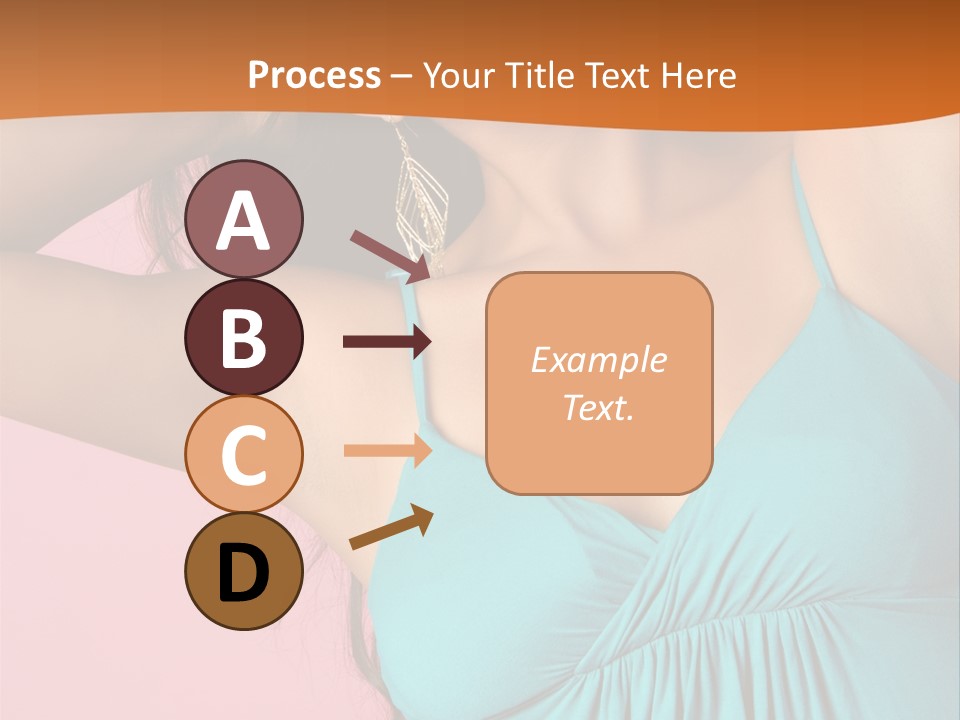 Teeth Joyful Girl PowerPoint Template