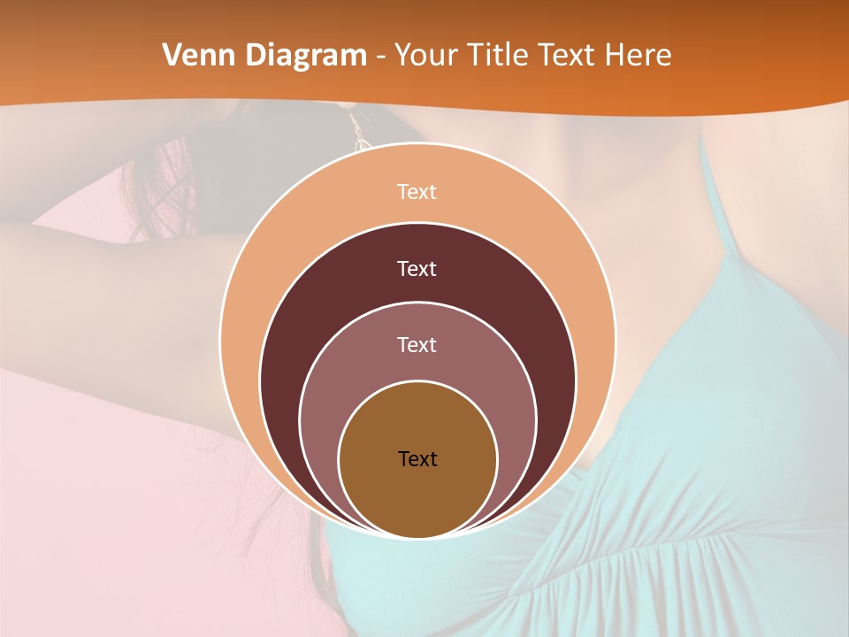 Teeth Joyful Girl PowerPoint Template