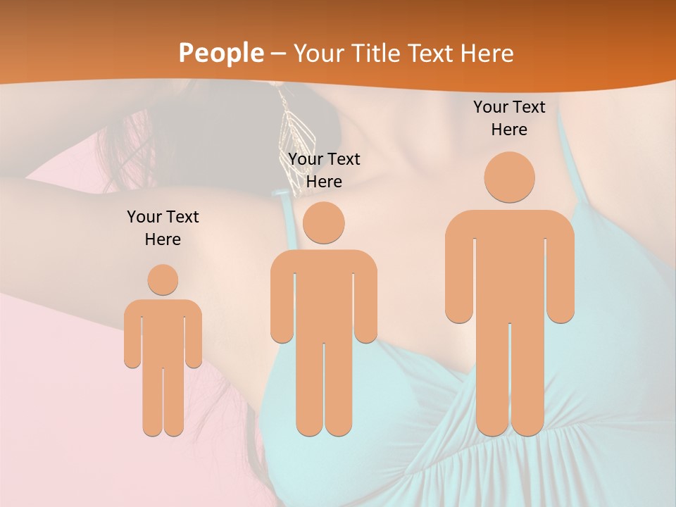 Teeth Joyful Girl PowerPoint Template