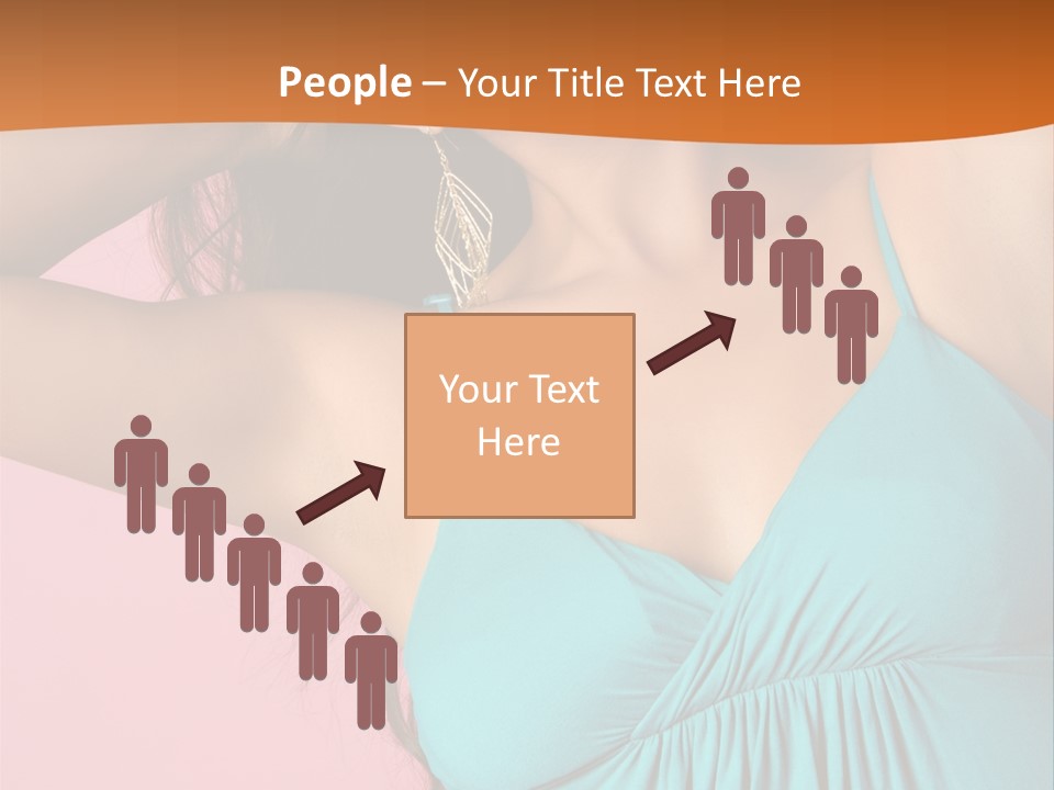 Teeth Joyful Girl PowerPoint Template