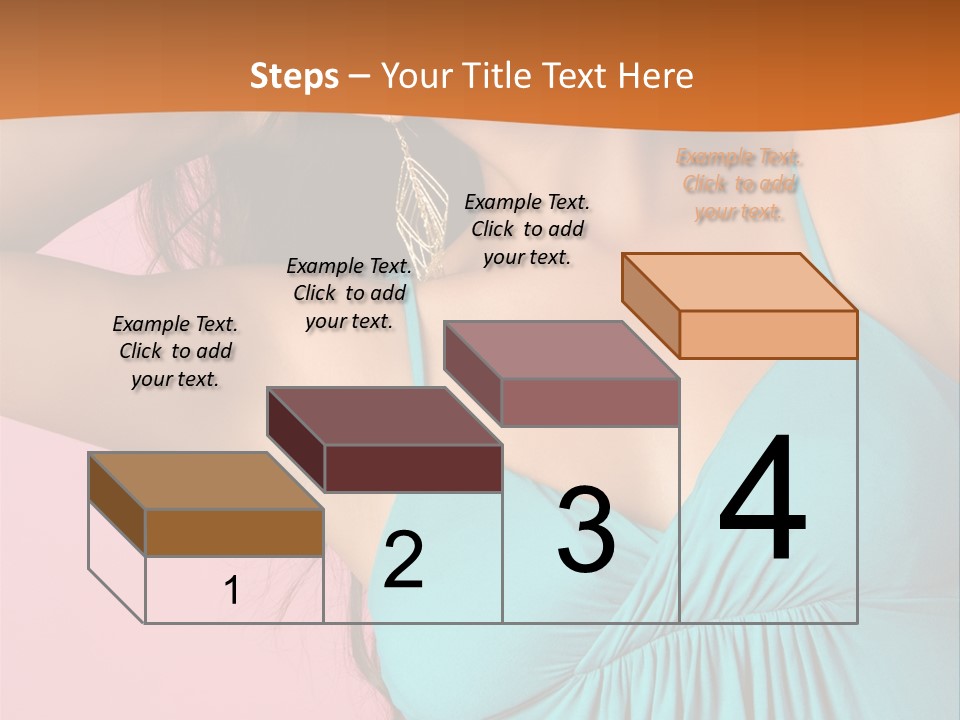 Teeth Joyful Girl PowerPoint Template